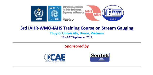 CAE is sponsor of the "Training Course on Stream Gaugin" at the Thuyloi University in Vietnam.